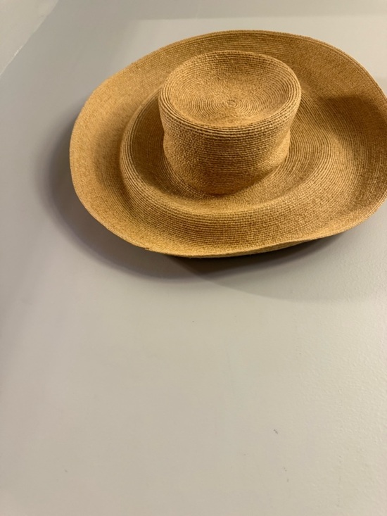 Annabel Ingall Handcrafted Straw Sun Hat Wide Brim Packable Made In USA main image 5